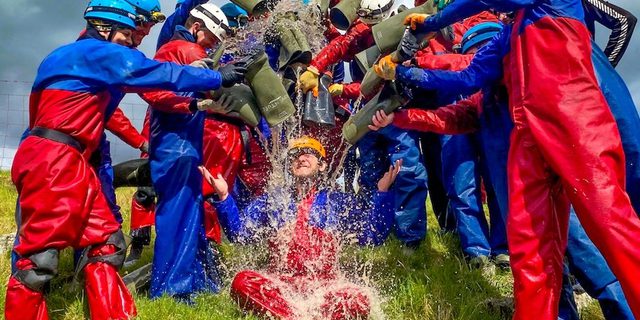 Caving Group Stag Do Rain Wet Adventure