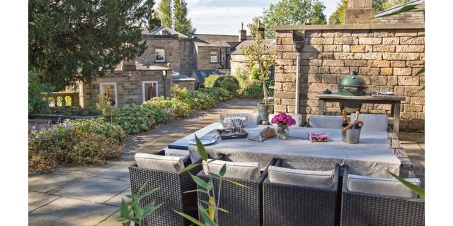 Darley House from the side with BBQ NEW