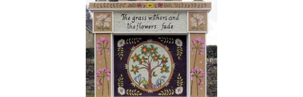 Eyam Well Dressing 2024 for 25 Glynn Williams